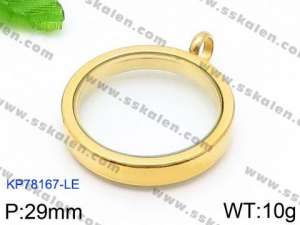 Stainless Steel Gold-plating Pendant - KP78167-LE