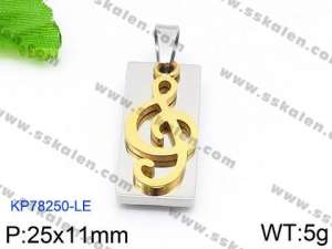 Stainless Steel Gold-plating Pendant - KP78250-LE