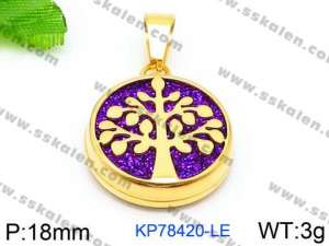 Stainless Steel Gold-plating Pendant - KP78420-LE