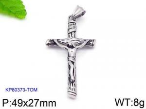 Stainless Steel Cross Pendant - KP80373-TOM