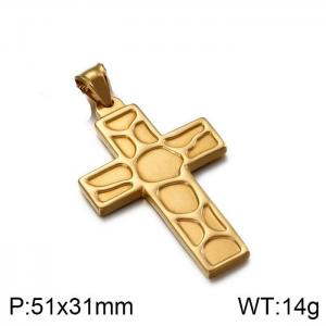 Stainless Steel Cross Pendant - KP80848-Z