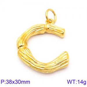 Stainless Steel Gold-plating Pendant - KP82099-KHX