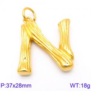 Stainless Steel Gold-plating Pendant - KP82109-KHX