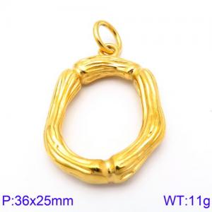 Stainless Steel Gold-plating Pendant - KP82111-KHX