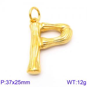 Stainless Steel Gold-plating Pendant - KP82112-KHX