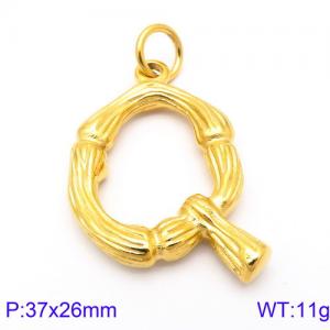 Stainless Steel Gold-plating Pendant - KP82113-KHX