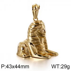 Stainless Steel Gold-plating Pendant - KP82793-BDJX