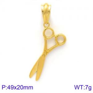 Stainless Steel Gold-plating Pendant - KP83332-BDJX