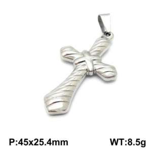 Stainless Steel Cross Pendant - KP93841-Z