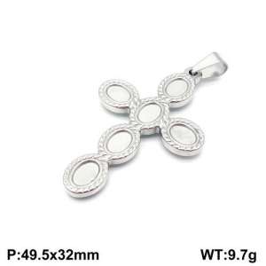 Stainless Steel Cross Pendant - KP93856-Z