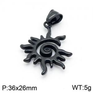 Stainless Steel Black-plating Pendant - KP96075-MI