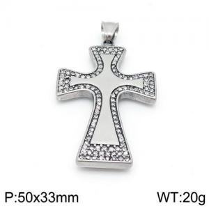 Stainless Steel Cross Pendant - KP96335-MI