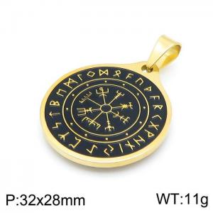 Stainless Steel Gold-plating Pendant - KP97024-KD