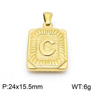 Stainless Steel Gold-plating Pendant - KP97119-LB