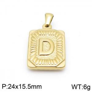 Stainless Steel Gold-plating Pendant - KP97120-LB