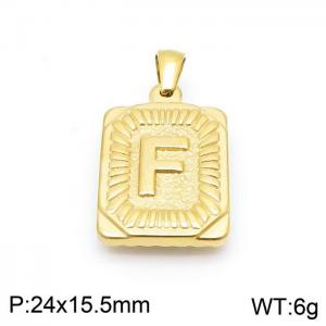 Stainless Steel Gold-plating Pendant - KP97122-LB