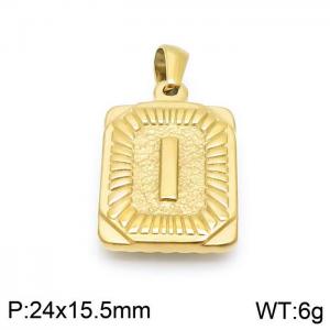 Stainless Steel Gold-plating Pendant - KP97125-LB