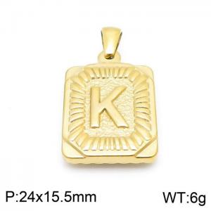 Stainless Steel Gold-plating Pendant - KP97127-LB