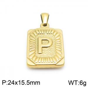 Stainless Steel Gold-plating Pendant - KP97132-LB