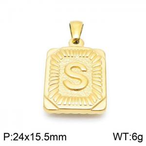 Stainless Steel Gold-plating Pendant - KP97135-LB