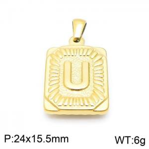 Stainless Steel Gold-plating Pendant - KP97137-LB