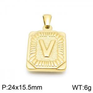 Stainless Steel Gold-plating Pendant - KP97138-LB