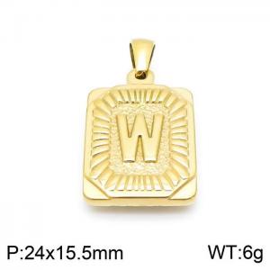 Stainless Steel Gold-plating Pendant - KP97139-LB