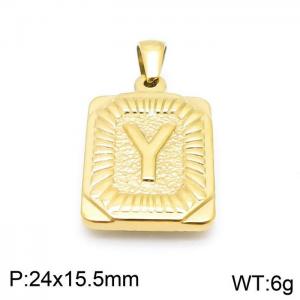 Stainless Steel Gold-plating Pendant - KP97141-LB