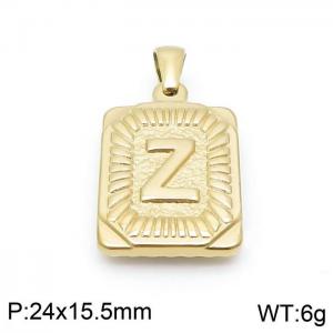 Stainless Steel Gold-plating Pendant - KP97142-LB