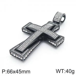 Stainless Steel Cross Pendant - KP97209-LK