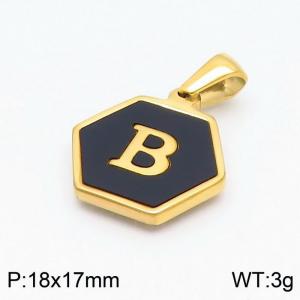 Stainless Steel Gold-plating Pendant - KP97659-LB