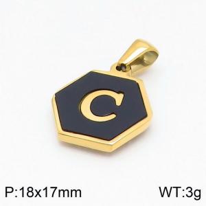Stainless Steel Gold-plating Pendant - KP97660-LB