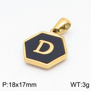 Stainless Steel Gold-plating Pendant - KP97661-LB