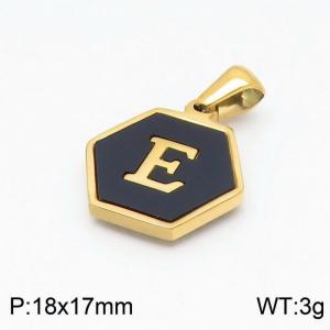 Stainless Steel Gold-plating Pendant - KP97662-LB