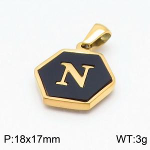 Stainless Steel Gold-plating Pendant - KP97671-LB