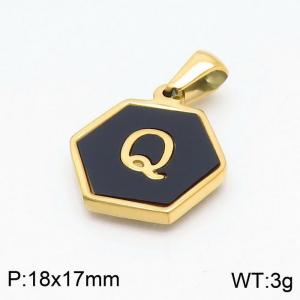 Stainless Steel Gold-plating Pendant - KP97674-LB