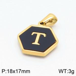 Stainless Steel Gold-plating Pendant - KP97677-LB