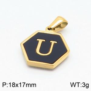 Stainless Steel Gold-plating Pendant - KP97678-LB
