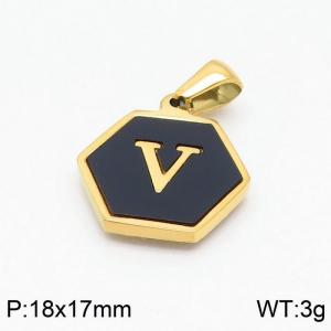 Stainless Steel Gold-plating Pendant - KP97679-LB