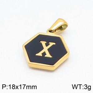 Stainless Steel Gold-plating Pendant - KP97681-LB