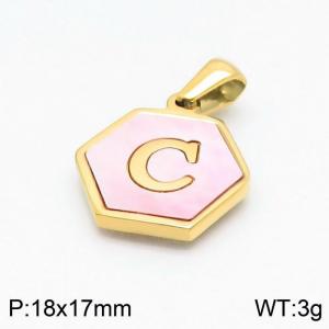 Stainless Steel Gold-plating Pendant - KP97686-LB