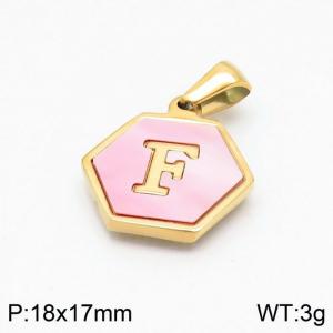 Stainless Steel Gold-plating Pendant - KP97689-LB