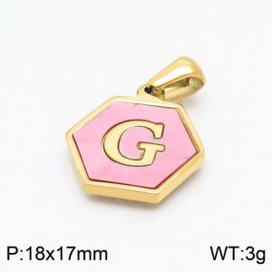 Stainless Steel Gold-plating Pendant - KP97690-LB