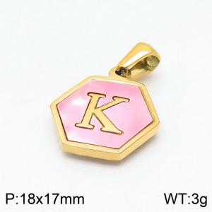 Stainless Steel Gold-plating Pendant - KP97694-LB