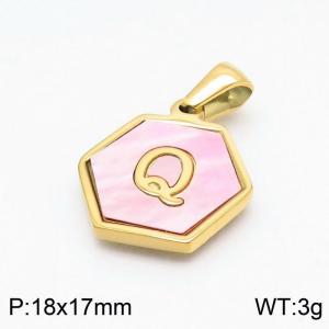 Stainless Steel Gold-plating Pendant - KP97700-LB