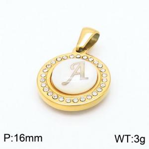 Stainless Steel Gold-plating Pendant - KP97812-LB