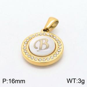 Stainless Steel Gold-plating Pendant - KP97813-LB