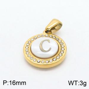 Stainless Steel Gold-plating Pendant - KP97814-LB