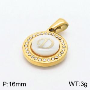 Stainless Steel Gold-plating Pendant - KP97815-LB