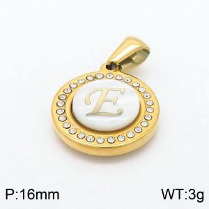 Stainless Steel Gold-plating Pendant - KP97816-LB